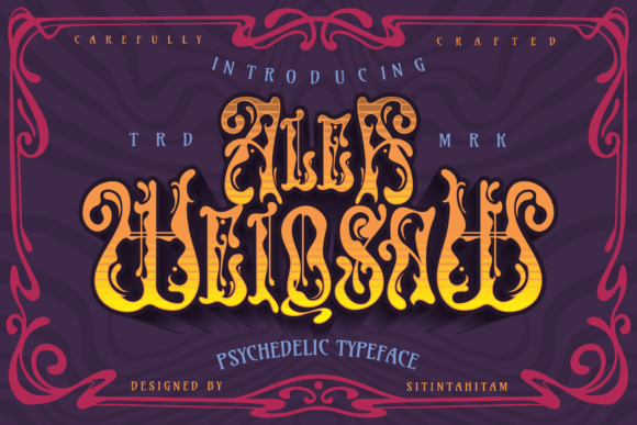Alea Weiqsaw: A Trippy Display Font for Bold Designs