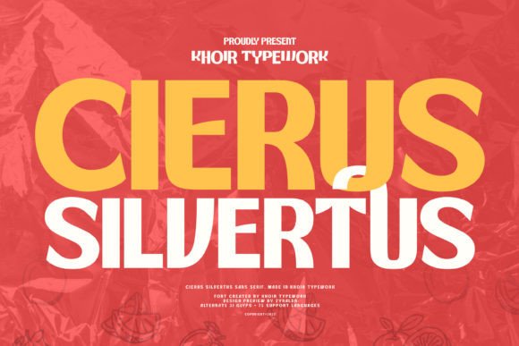 Cierus Font: Fresh and Playful Display Typography
