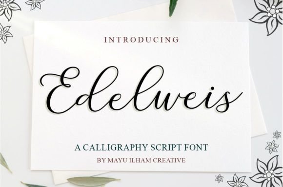 Edelweis — A Luxurious Script Font for Modern Design